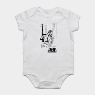 By Any Means Necessary Malcolm X T-Shirt Baby Bodysuit